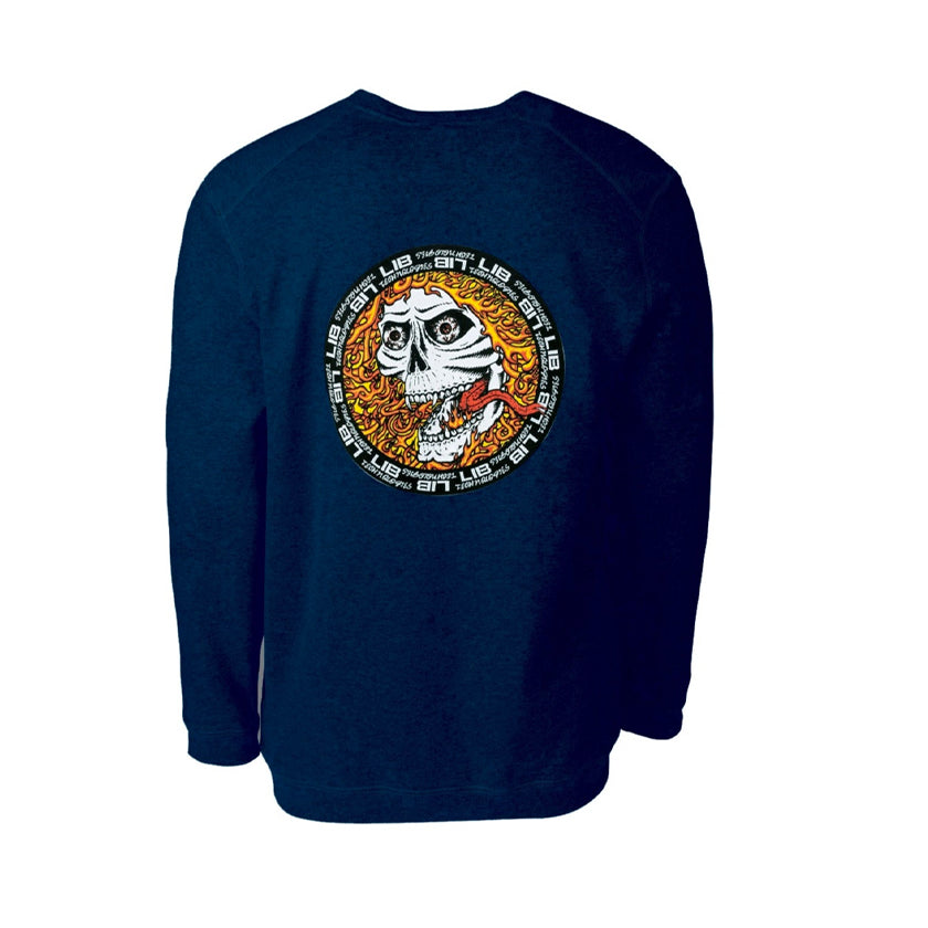 Lib Tech Skeleton ECO Crew - Navy
