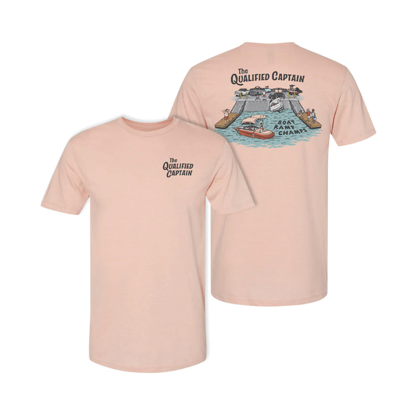 Boat Ramp Champ Tee, Pale/Peach